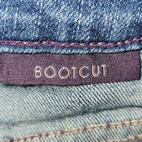 NYDJ Bootcut Jeans Medium Rinse Lift & Tuck Bling Back Pockets Women's Size 12 - Picture 11 of 14